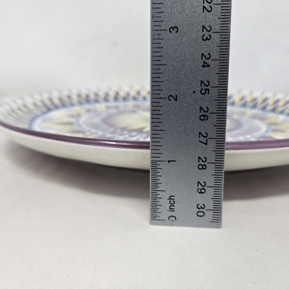 Italian Dipinto A Mano Sorrento Decorative Wall Plate Hand Painted Sunflower - Picture 9 of 10